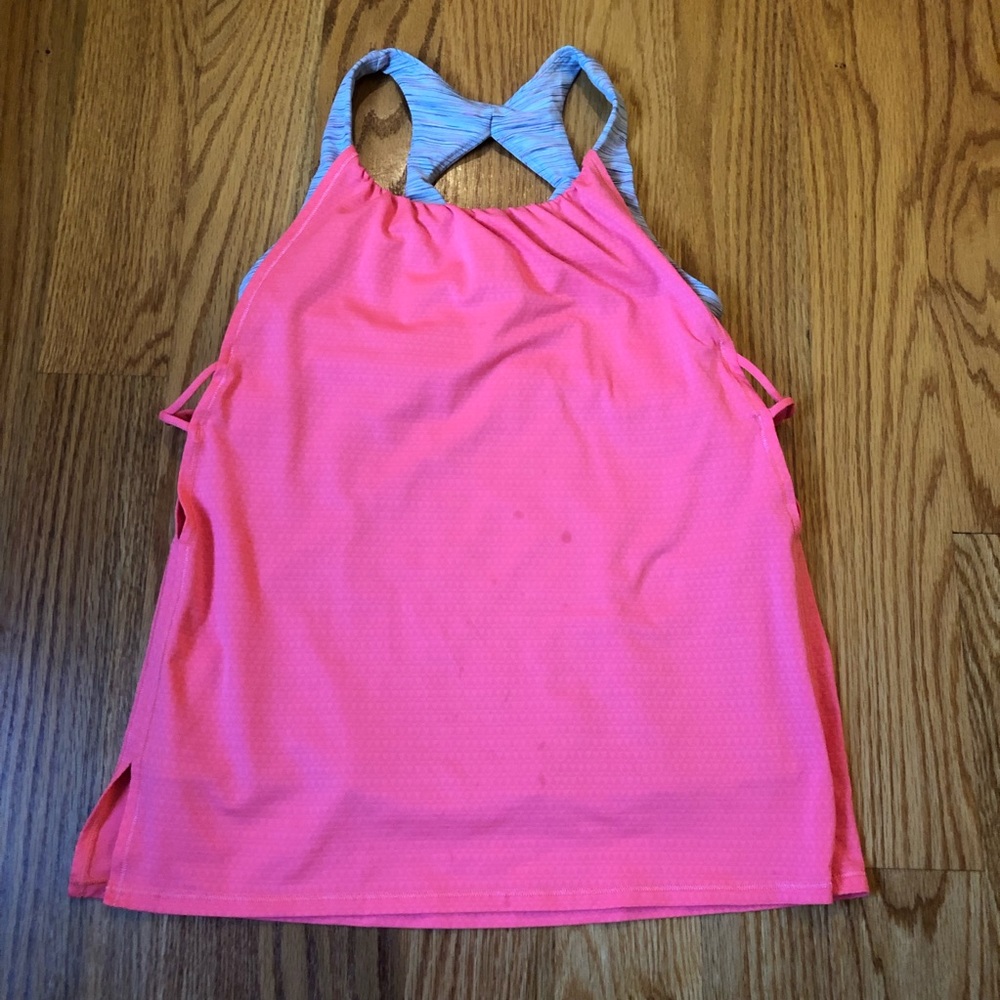 Ivivva double layer pink tank top size 12